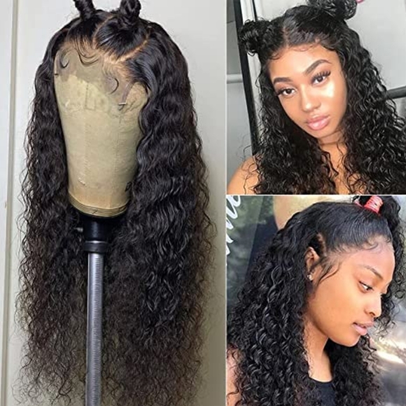 Good Quality Brazilian 20 Inch Deep Wave Wig longer Length Hair Lace Front Wig - Picture 2 of 6